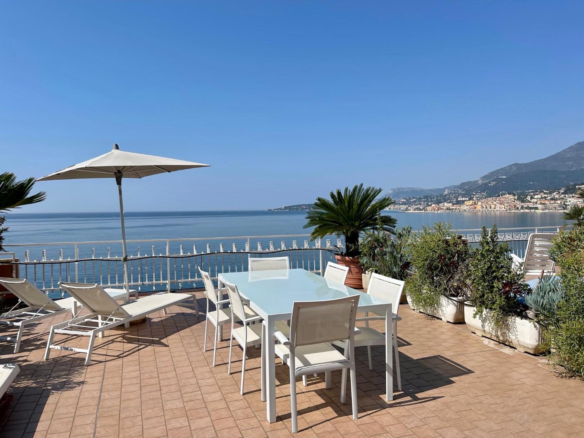 Una Terrazza Sul Mare - Balzi Rossi Lägenhet Ventimiglia Exteriör bild